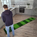 Greenhawk 3meters long Golf Indoor Putting Mat, Carry Bag and Putting Cup - Perfect Aid to Simulate a green