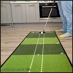 Greenhawk 3meters long Golf Indoor Putting Mat, Carry Bag and Putting Cup - Perfect Aid to Simulate a green